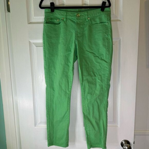 C. Wonder Skinny Crop Bright Green Denim Jeans Women’s Size 30 EUC - Picture 1 of 13